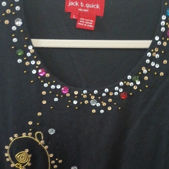 Jack B. Quick Black Festive Sweater - Picture 6 of 6